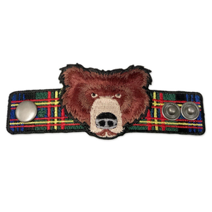 Wood Badge Neckerchief Slider with Wood Badge Bear Critter