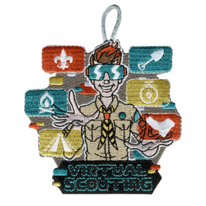 Scouting From Home Patch with Scouting America FLeur De Lis