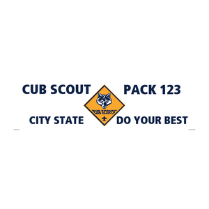 Cub Scout Pack Banner with Cub Scout Logo Cub Scout Pack Banner with Cub Scout Logo