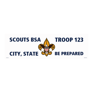 BSA Troop Banner with BSA Logo BSA Troop Banner with BSA Logo