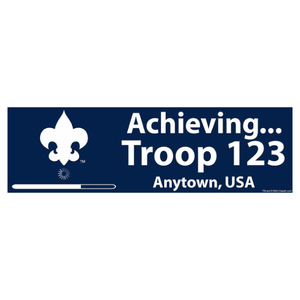 Scouts BSA Troop Bumper Sticker with BSA Logo