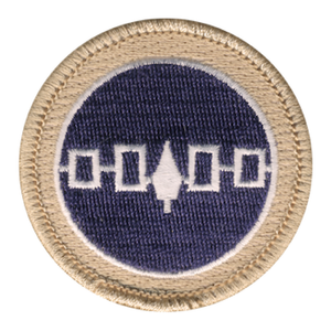 Purple Shield Scout Patrol Patch - embroidered 2 inch round