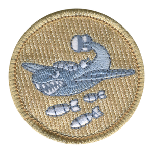 Shark Bombs Scout Patrol Patch - embroidered 2 inch round