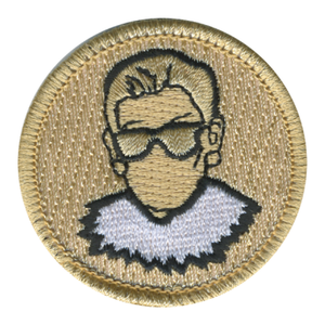 Ruth Bader Ginsburg Scout Patrol Patch - embroidered 2 inch round