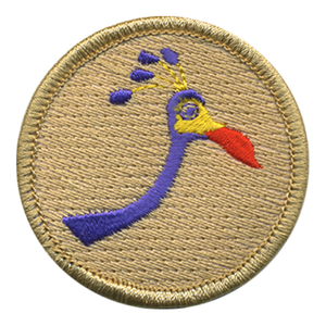 Crowned Crane Patrol Patch - embroidered 2 inch round