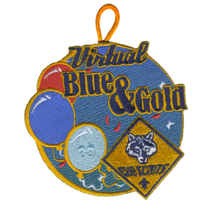 Virtual Blue & Gold Banquet Patch. Full embroidery BSA Blue and Gold Patch
