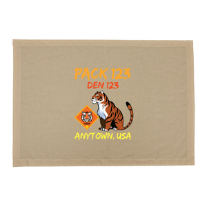 Cub Scout Pack Den Flag with Tiger - Horizontal