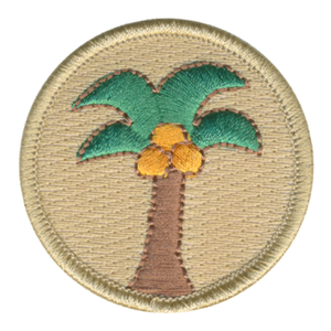 Cheddar Coconuts Palm Tree Patch - embroidered 2 inch round