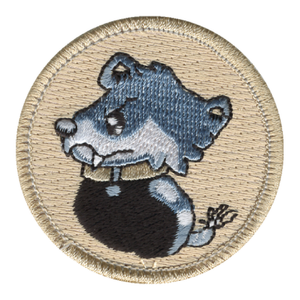 Explosive Dog Patch - embroidered 2 inch round