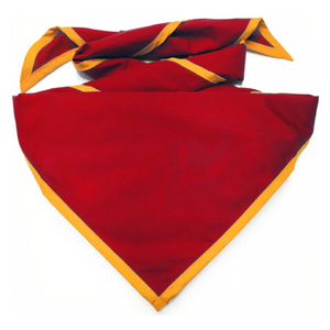 Blank Red Neckerchief With Gold Piped Edge - Troop Size (B848 M BD/42) Blank Red Neckerchief With Gold Piped Edge - Troop Size (B848 M BD/42)