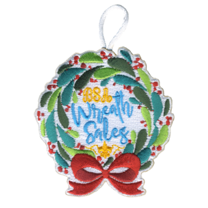 Wreath Sales Activity Patch Design two and bsa fleur de lis