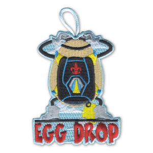 Egg Drop Competition Activity Patch Skydiving Design