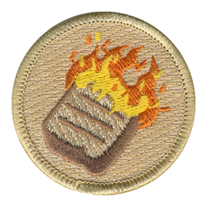 Burning Toast Patch - embroidered 2 inch round