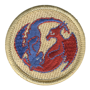Dragon Circle Patrol Patch - embroidered 2 in round