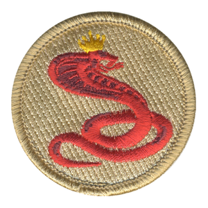 King Cobra Patrol Patch - embroidered 2 in round