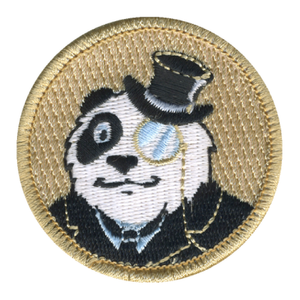 Posh Panda Patrol Patch - embroidered 2 in round