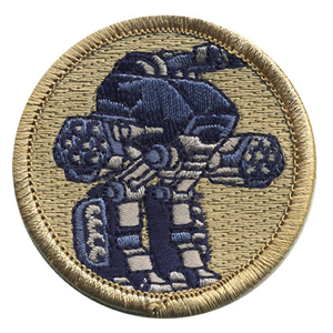 Mechanized Warrior Scout Patrol Patch - embroidered 2 inch round Mechanized Warrior Scout Patrol Patch - embroidered 2 inch round