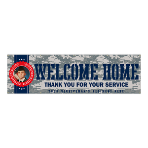 Military Event Vinyl Banner - Welcome Home (SP7890) Military Event Vinyl Banner - Welcome Home (SP7890)