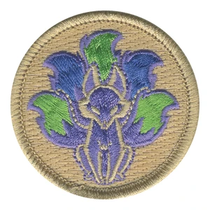 Kitsune Fox Patrol Patch - embroidered 2 in round