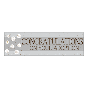 Congratulations On Your Adoption! Baby Vinyl Banner (SP7869) Congratulations On Your Adoption! Baby Vinyl Banner (SP7869)