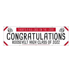 Graduation Vinyl Banner - Double Mascot Banner (SP7871) Graduation Vinyl Banner - Double Mascot Banner (SP7871)