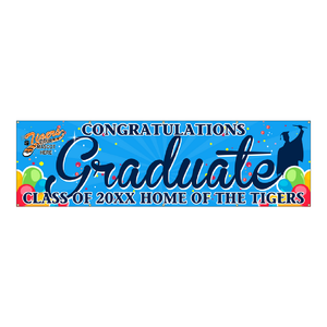 Graduation Vinyl Banner - Mascot Banner (SP7870) Graduation Vinyl Banner - Mascot Banner (SP7870)