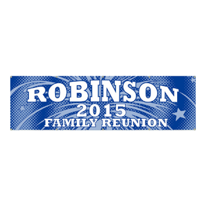 Family Reunion Vinyl Banner - Blue Fireworks Family Reunion Vinyl Banner - Blue Fireworks