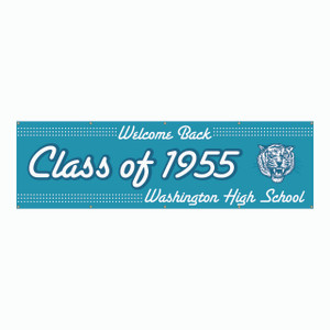 High School Reunion Vinyl Banner - Welcome Back