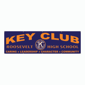 Key Club Vinyl Banner – Arched Text