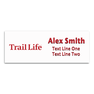 Trail Life Name Tag – TLUSA Typography Logo on Plastic Trail Life Name Tag – TLUSA Typography Logo on Plastic