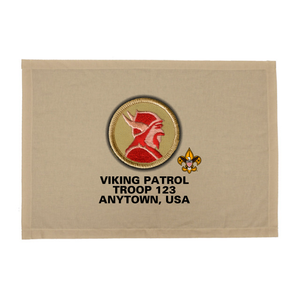 BSA Troop Patrol Patch Flag with Viking Patrol Patch