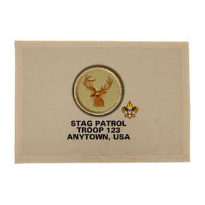 Troop Patrol Flag with Stag Patrol and Scouting America logo