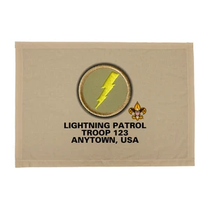Troop Patrol Flag with Lightning Patrol and Scouting America logo