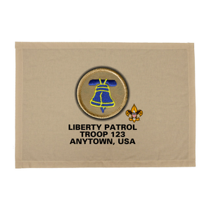 BSA Troop Patrol Patch Flag with Liberty Patrol Patch BSA Troop Patrol Patch Flag with Liberty Patrol Patch