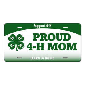 4-H License Plate - Proud 4-H Mom 4-H License Plate - Proud 4-H Mom