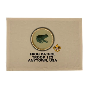 Troop Patrol Flag with Frog Patrol and Scouting America logo