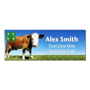 4-H Name Tag - Cow Photo 4-H Name Tag - Cow Photo