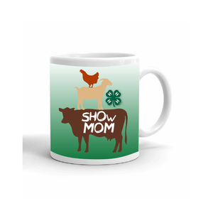 Proud Show Mom 4-H Mug - Stacked Animals - Right Proud Show Mom 4-H Mug - Stacked Animals - Right