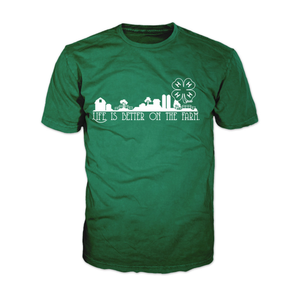 4-H Graphic Tee - Life is Better on a Farm - Kelly Green 4-H Graphic Tee - Life is Better on a Farm - Kelly Green