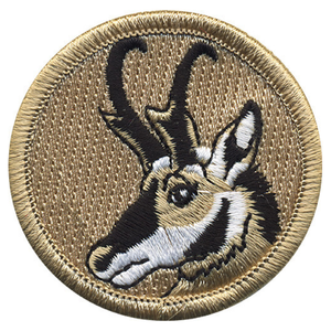 Pronghorn Scout Patrol Patch - embroidered 2 inch round Pronghorn Scout Patrol Patch - embroidered 2 inch round