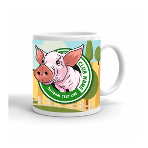 Swine 4-H Mug Farm Landscape - Right Side