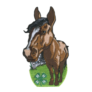 4-H Embroidered Horse Patch