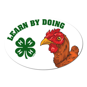 4-H Magnet - Chicken Learn by Doing 4-H Magnet - Chicken Learn by Doing