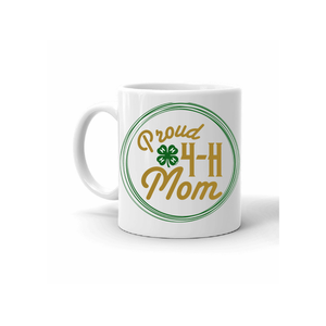 Proud 4-H Mom Mug - Left Side Proud 4-H Mom Mug - Left Side