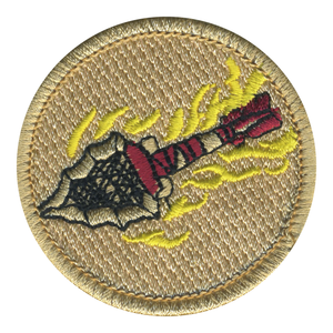 Flaming Arrow Scout Patrol Patch - embroidered 2 inch round