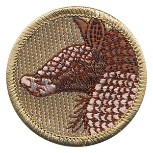 Armadillo Scout Patrol Patch - embroidered 2 inch round