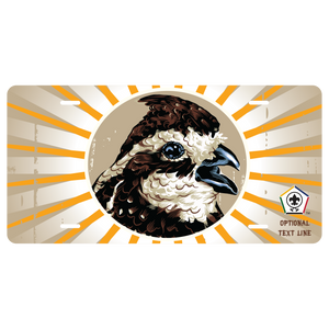 Wood Badge License Plate With Wood Badge Bobwhite Critter and Wood Badge Logo Wood Badge License Plate With Wood Badge Bobwhite Critter and Wood Badge Logo