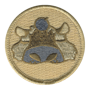 Restful Capybara Patrol Patch - embroidered 2 in round