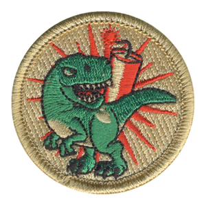 Dinomite Dino Patrol Patch - embroidered 2 in round