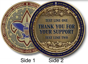 Scouts Scouting America Coin Front and Back